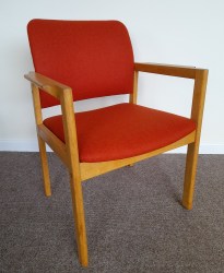 Danish Oak Carver in orange wool